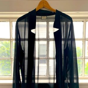 Sheer star neck cardigan